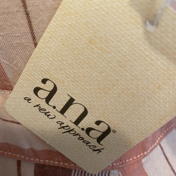 a.n.a. Button Front Long Wide Stripped Summer Dress New with Tags size S Small - Picture 4 of 12